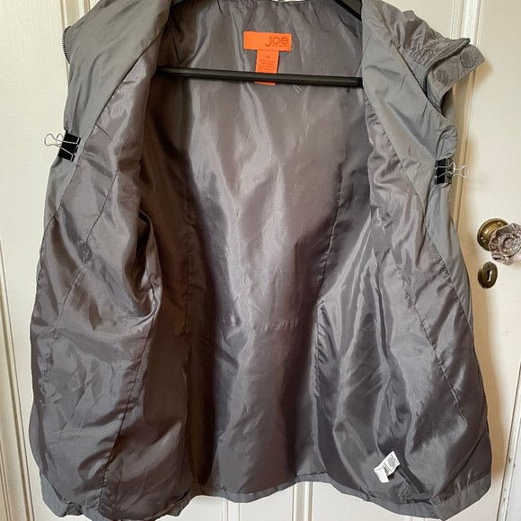 Joe Fresh Men's Gray Nylon Utility Windbreaker, Size L - Picture 5 of 9